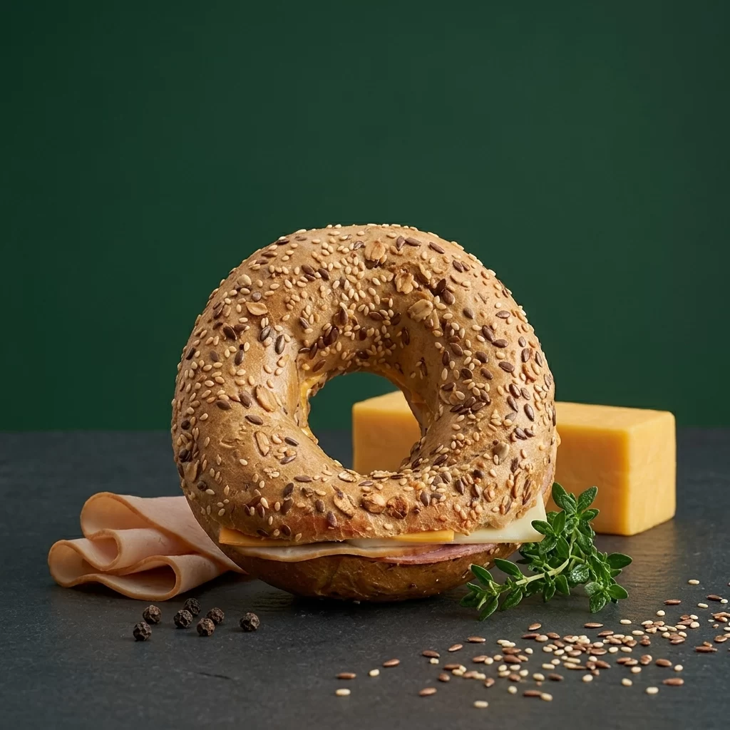 Hindi Füme Dana Jambon Bagel görseli 2